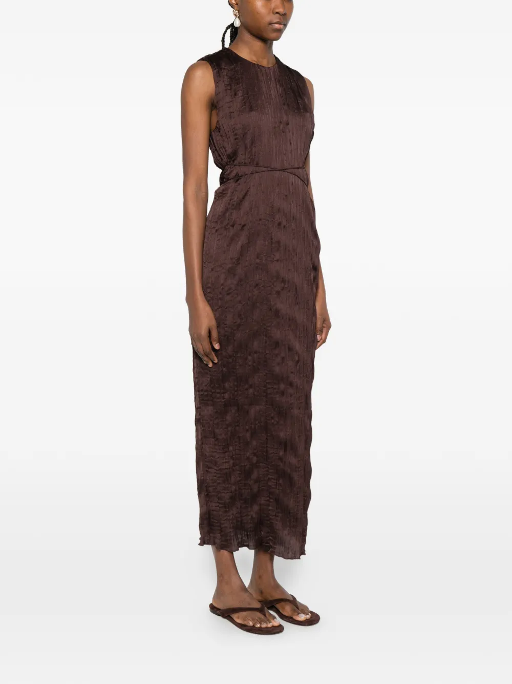  Staud Mizu Maxi Dress - Brown 