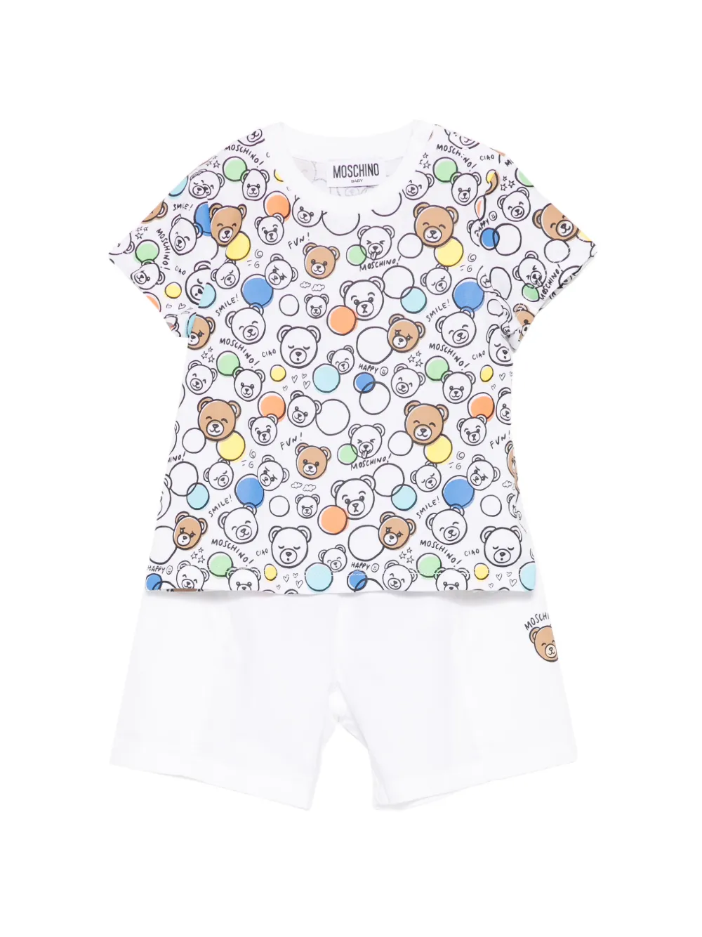Moschino Kids graphic tracksuit - Bianco