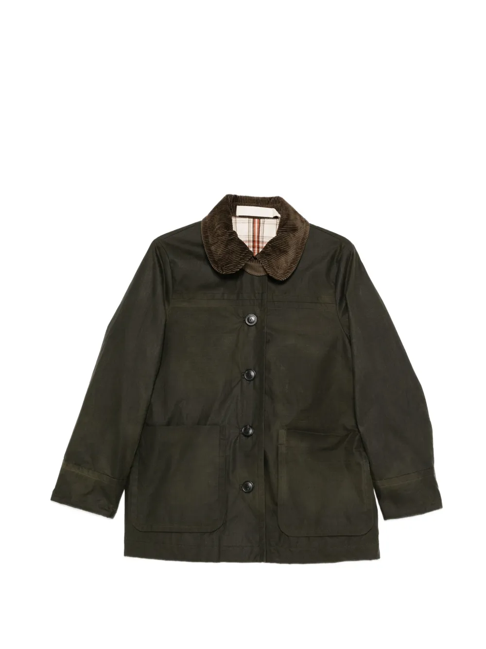 Aiayu Jamie corduroy-collar jacket - Verde