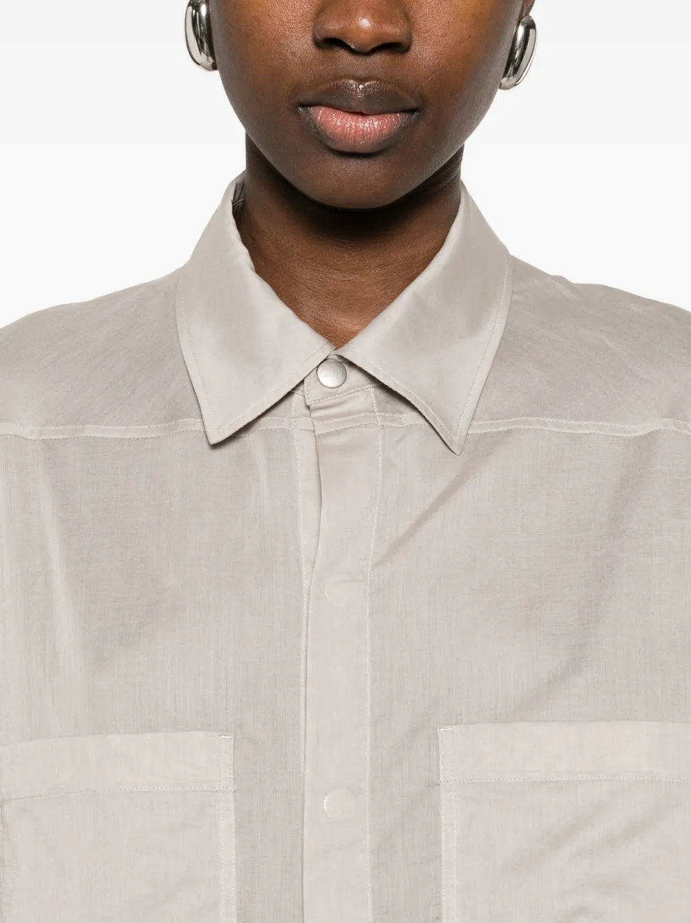 Rick Owens Overhemd met zak Beige