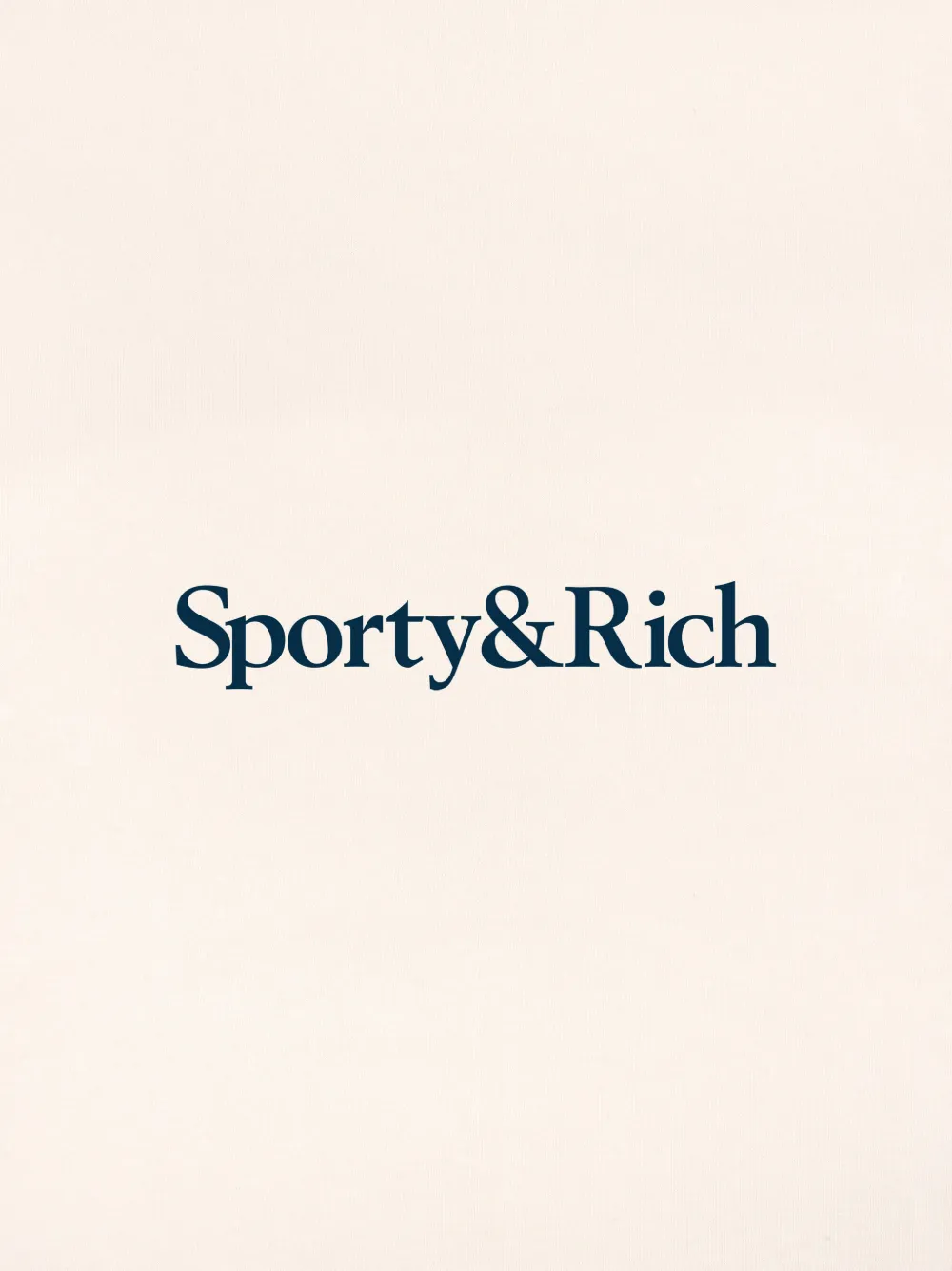  Sporty & Rich Kids Crewneck Logo Top - Neutrals 