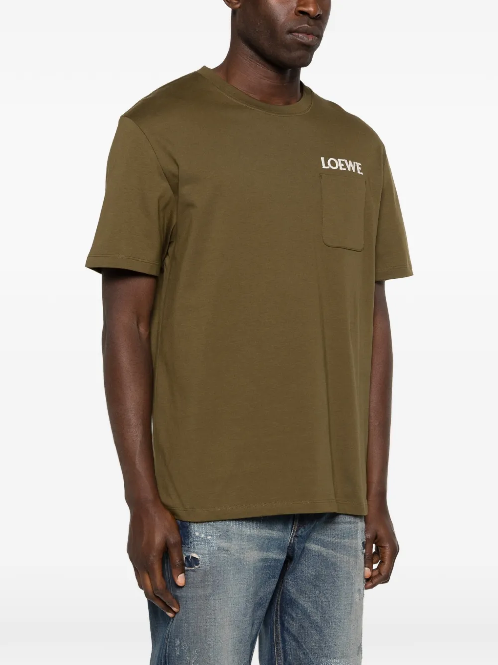  Loewe Pocket Logo T-shirt - Green 