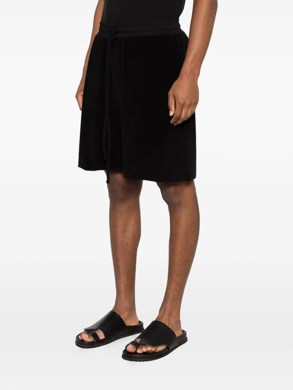  Thom Krom Drawstring Shorts - Black 