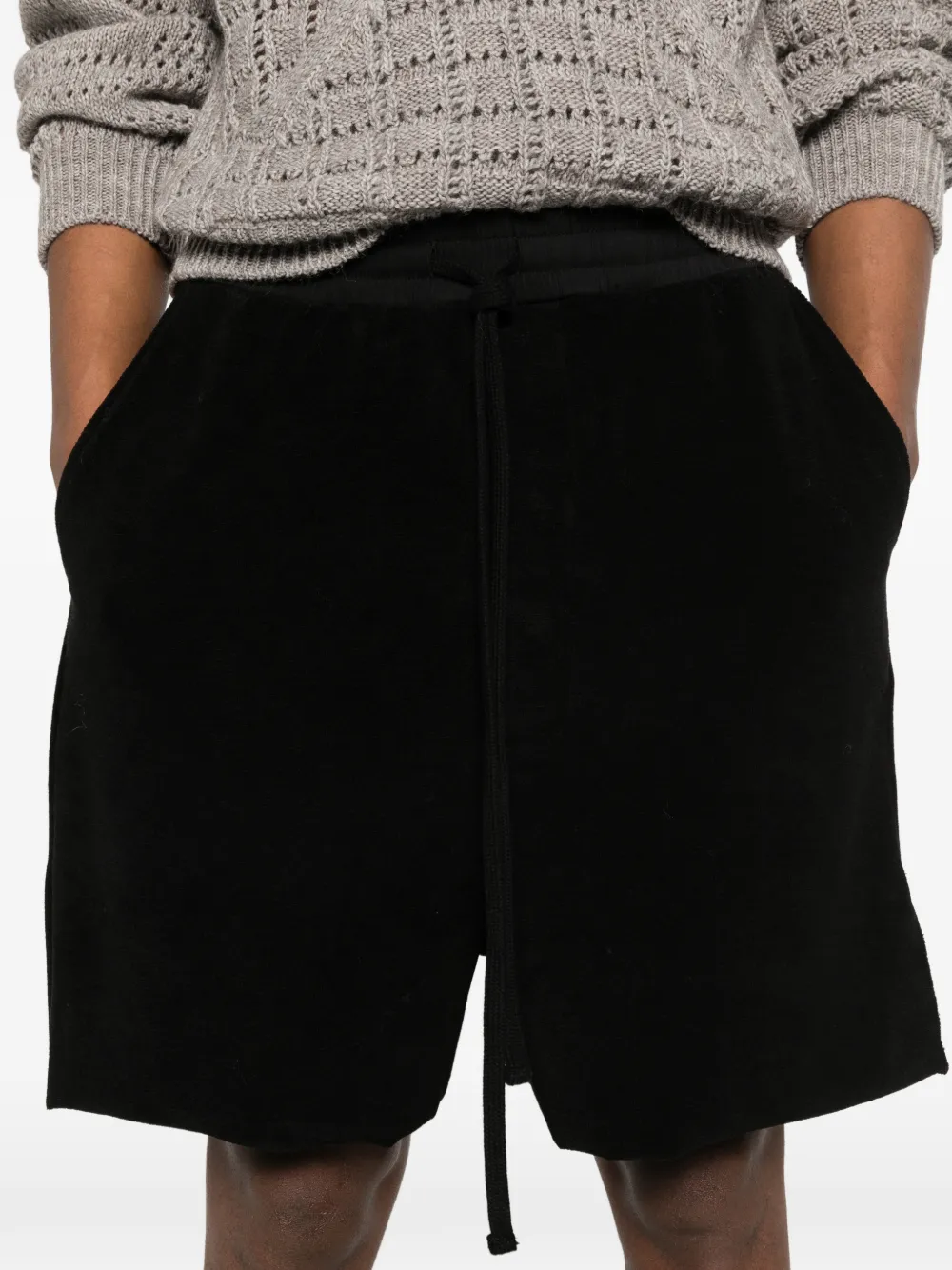 Thom Krom Shorts met trekkoord Zwart