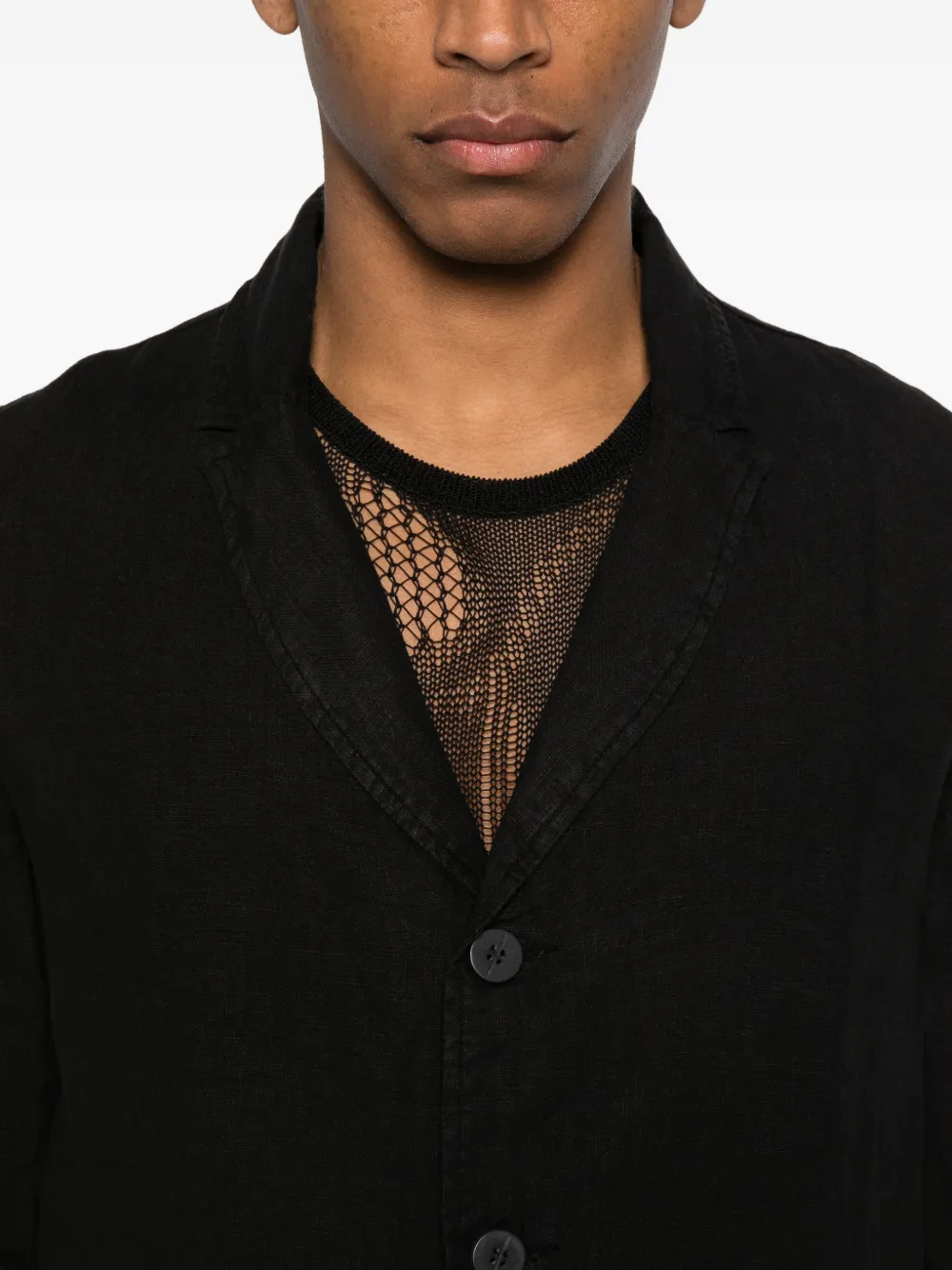 Thom Krom Blazer met enkele rij knopen Zwart