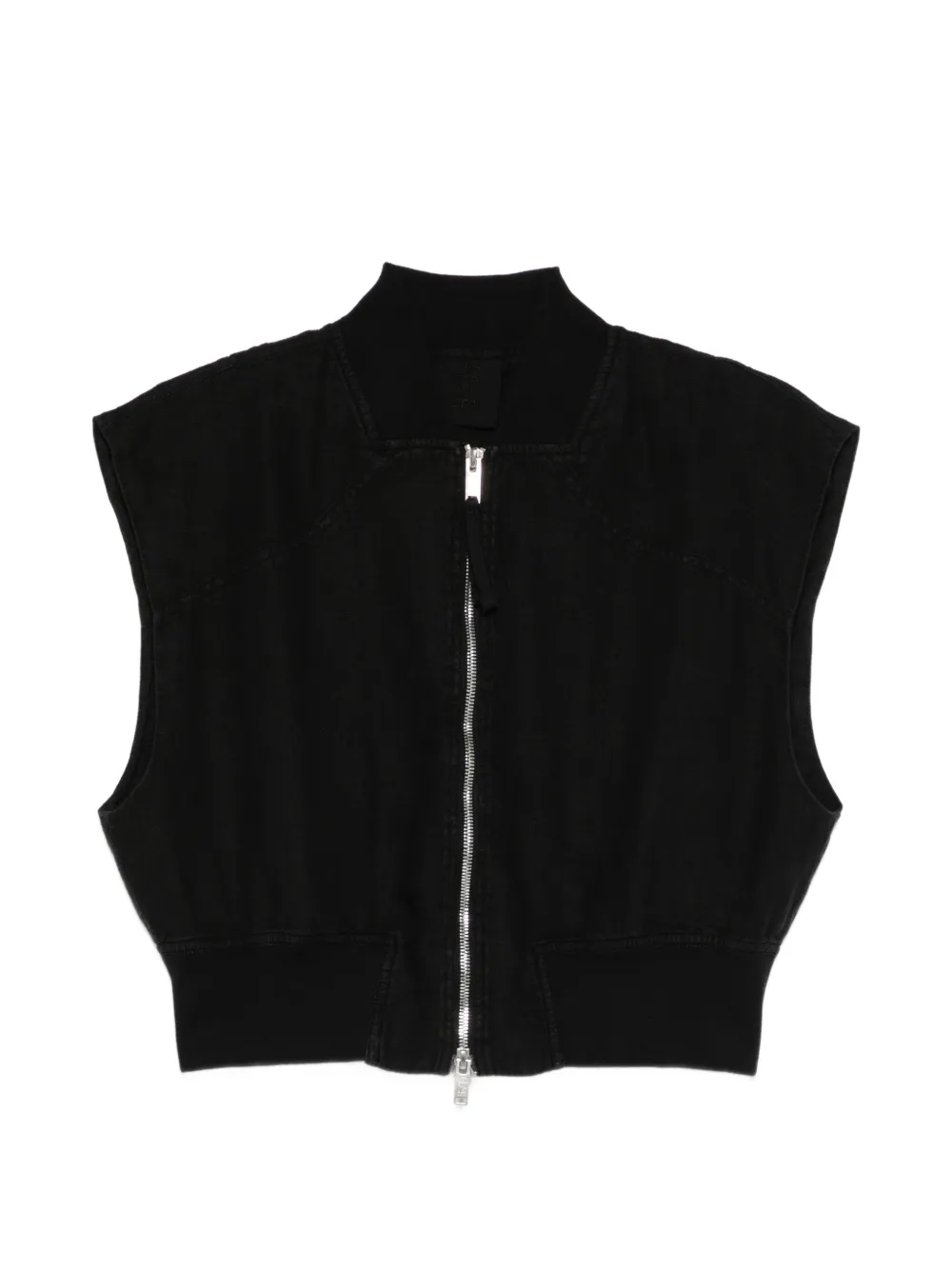 Thom Krom zip-up gilet - Black