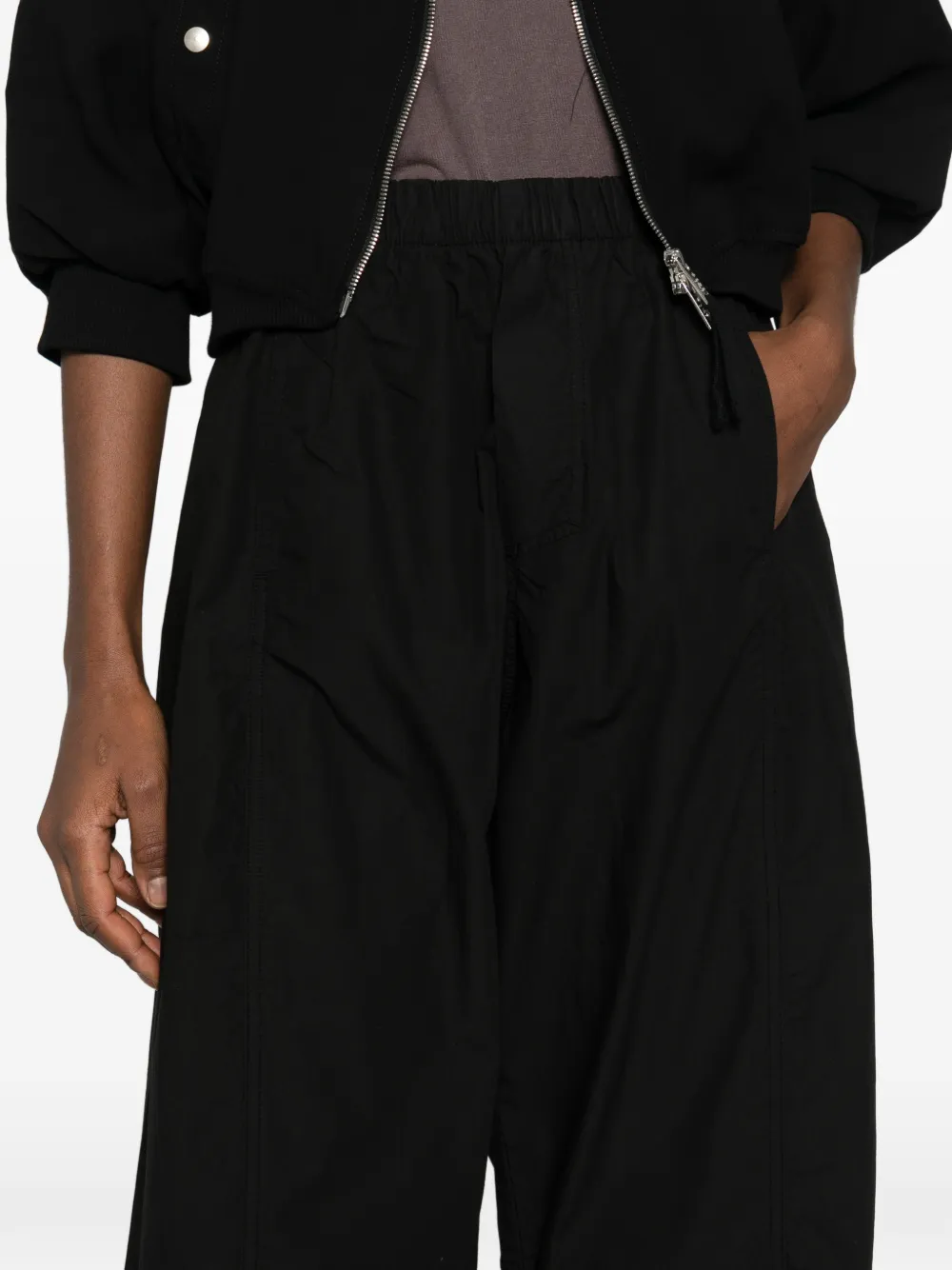 Thom Krom Broek met elastische tailleband Zwart