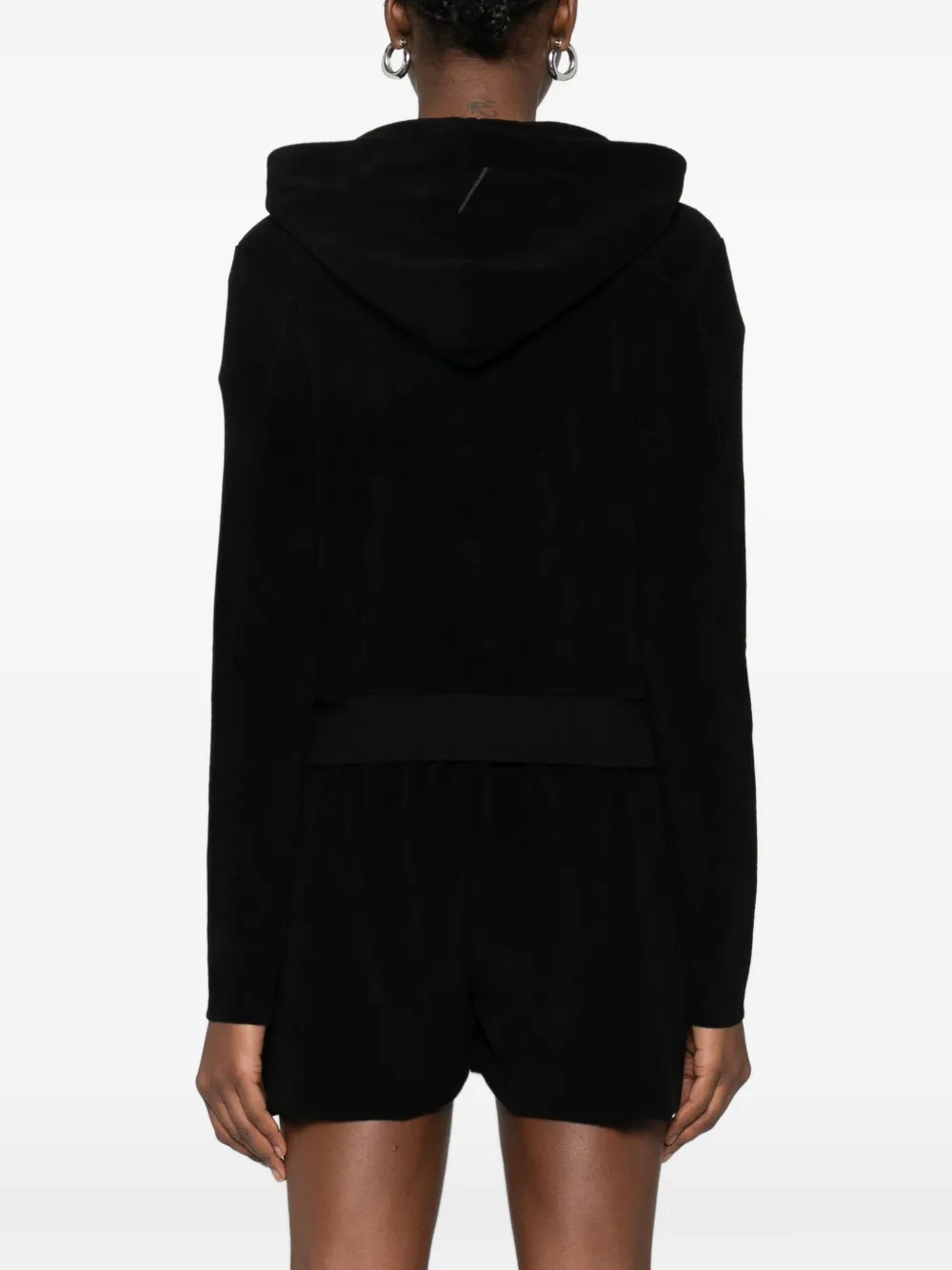 Thom Krom Hoodie met rits Zwart