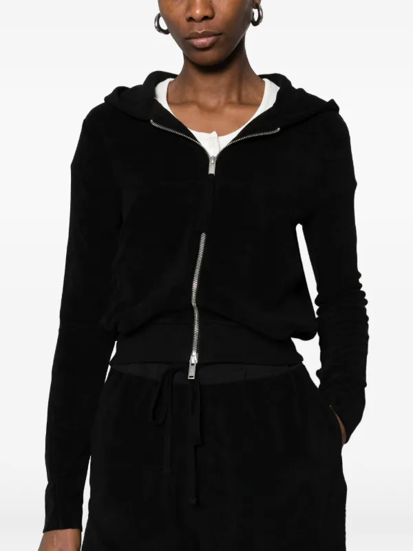 【thom/krom】 ロングモッズコート ジップアップパーカー付き Thom Krom ジップアップ パーカー | ブラック | FARFETCH JP