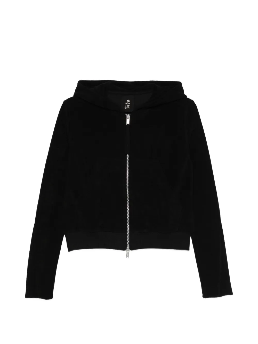 Thom Krom zip-up hoodie - Schwarz