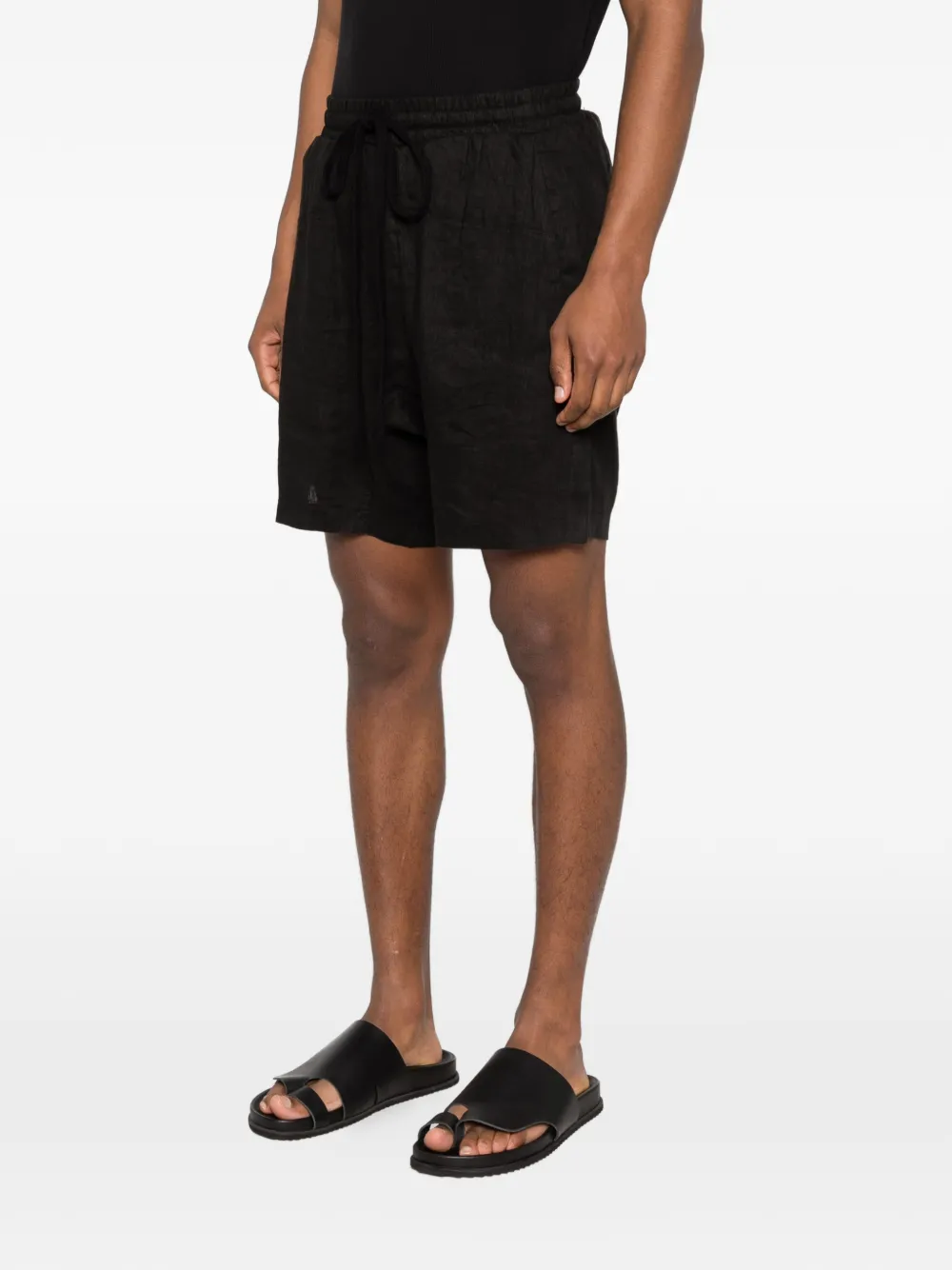  Thom Krom Drawstring Shorts - Black 