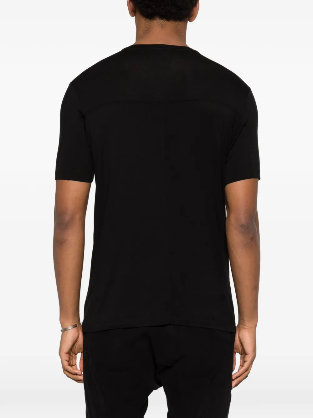 Thom Krom T-shirt met V-hals Zwart