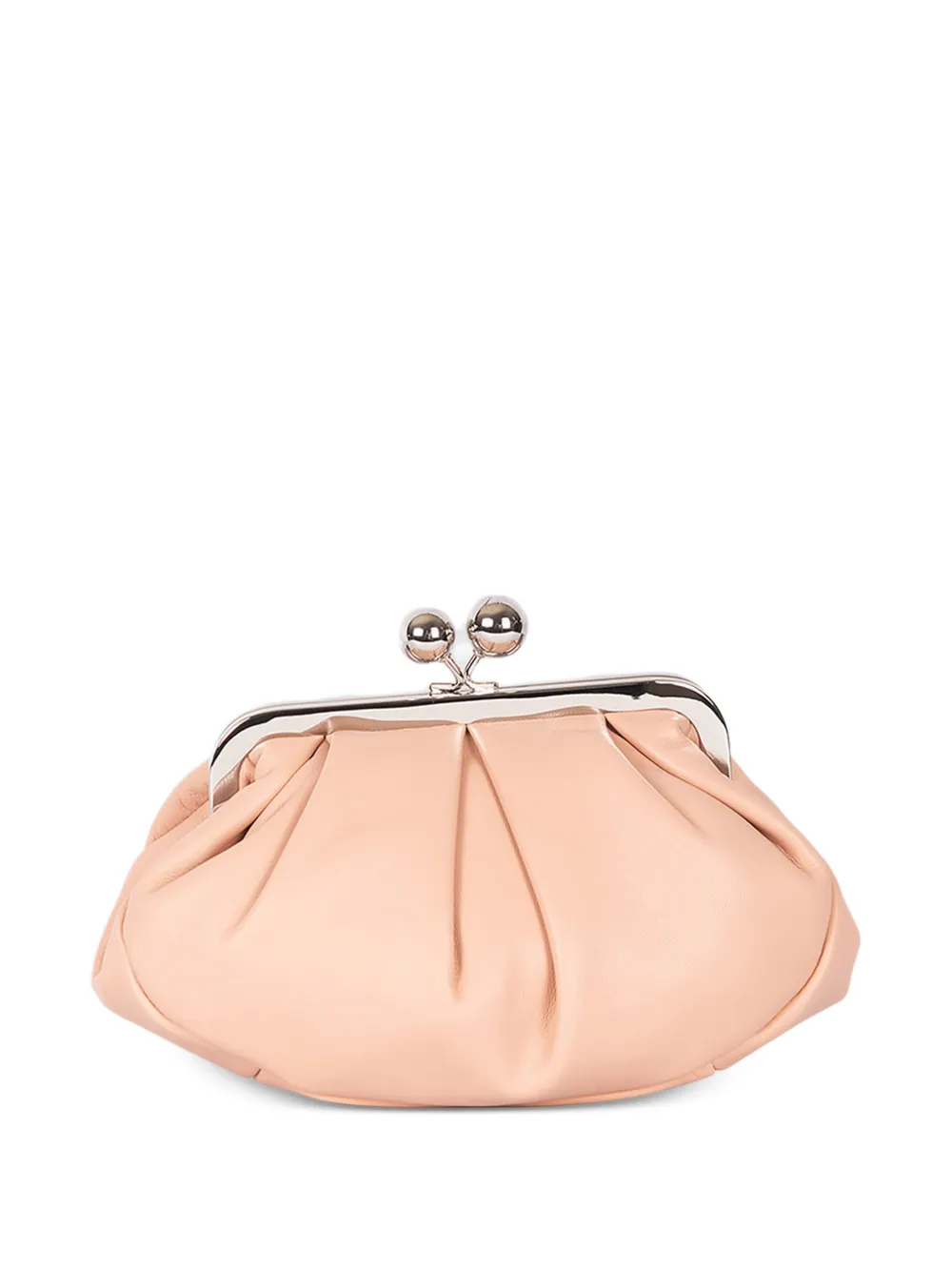 Weekend Max Mara Small Pasticcino kisslock ruched clutch bag - Rosa