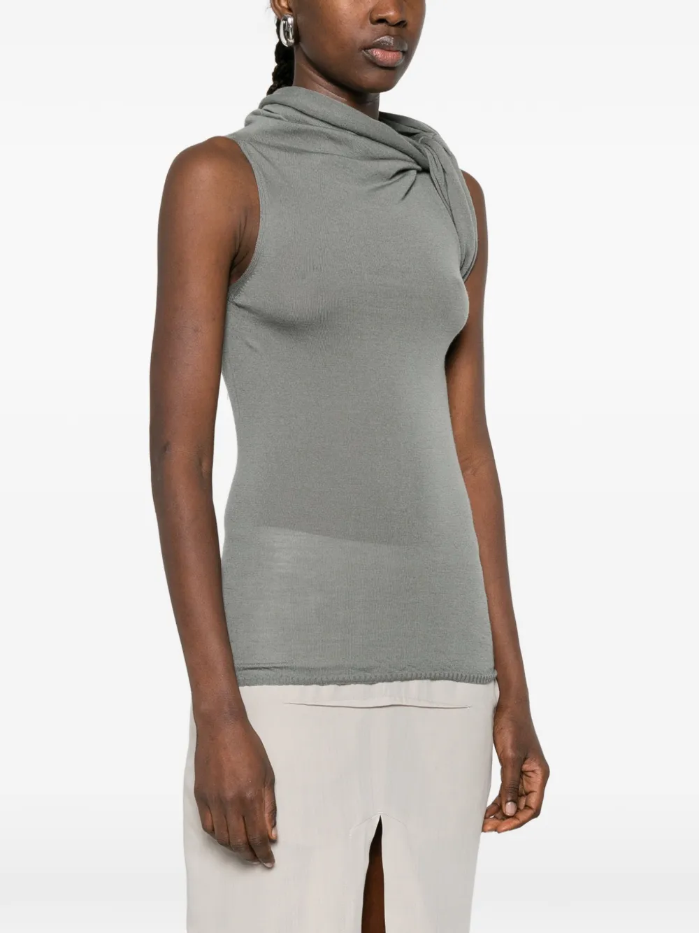 Rick Owens Mouwloze top Grijs