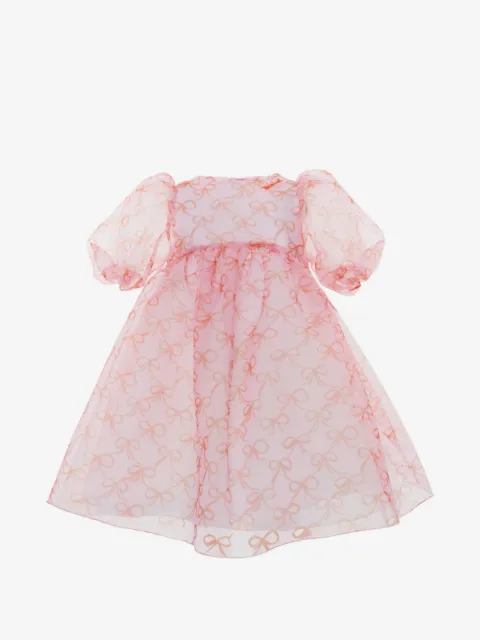 Mi Mi Sol puff-sleeve bow dress