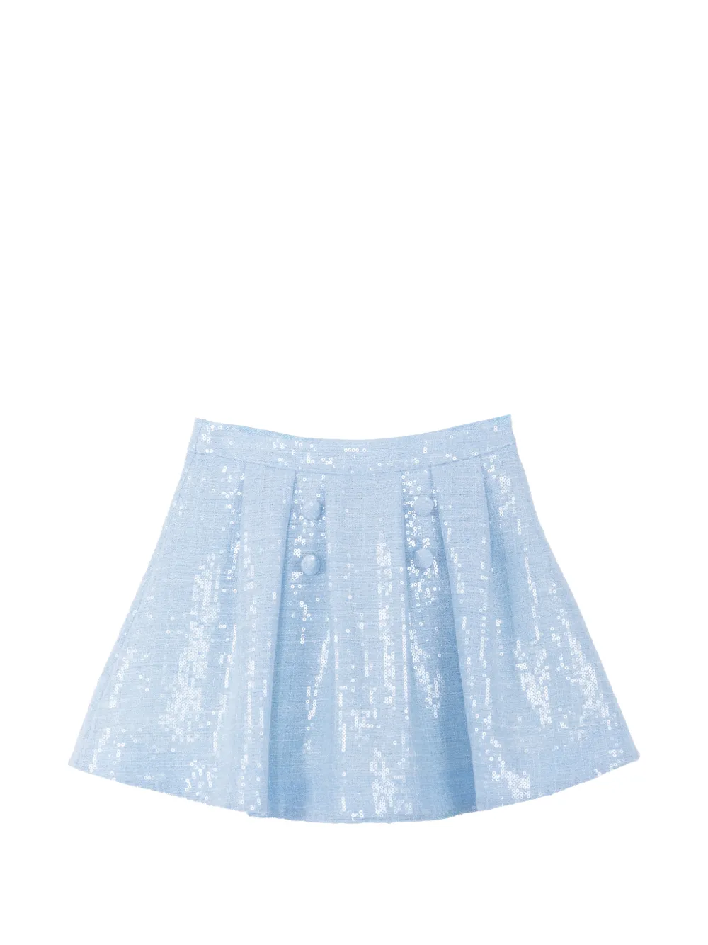 Mi Mi Sol pleated sequin skirt - Blu