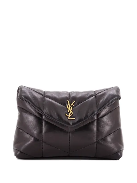 Saint Laurent Pre-Owned LouLou Puffer Leather Small clutch bag