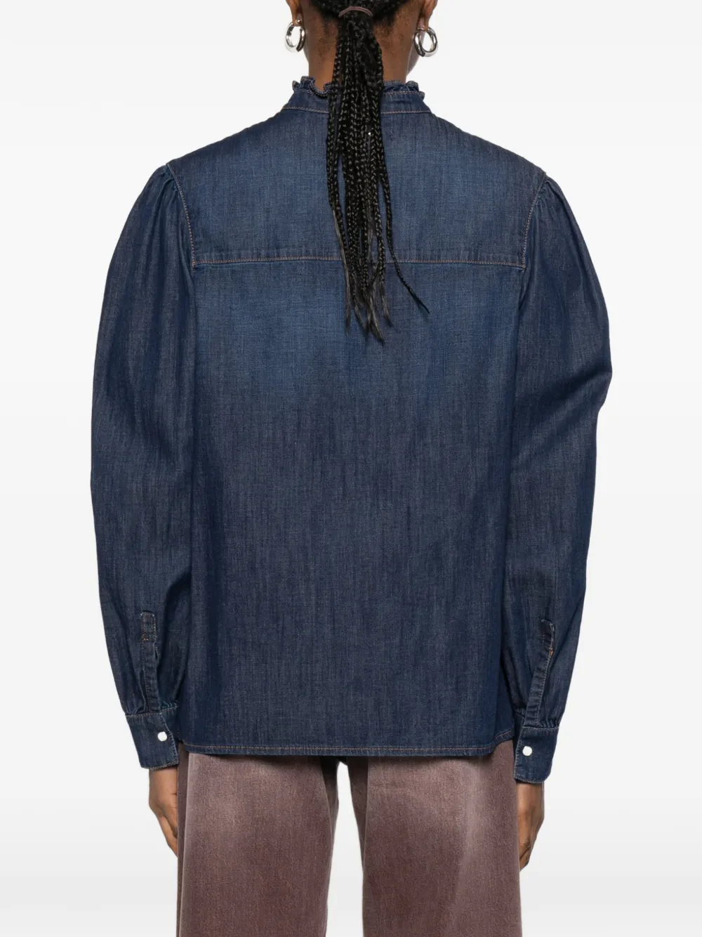TWINSET Blouse met ruches Blauw