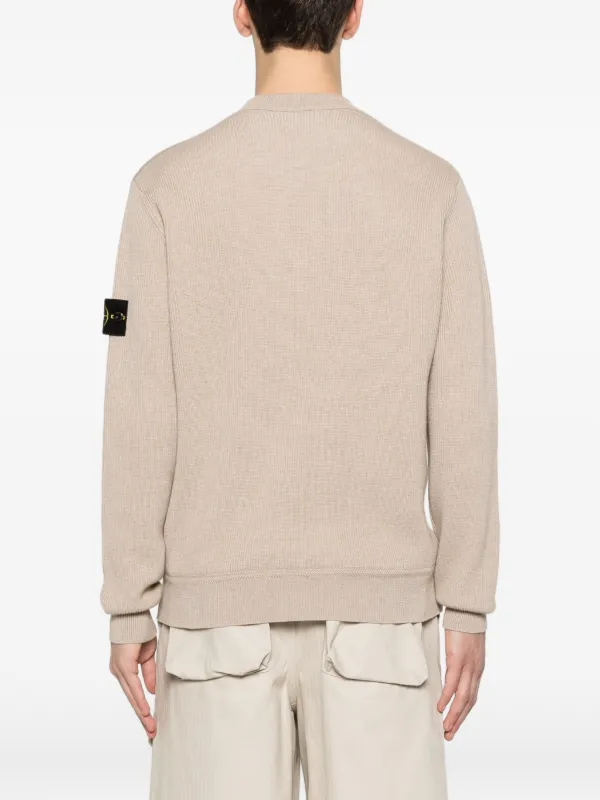 Stone Island ロゴパッチ セーター | ニュートラル | FARFETCH JP
