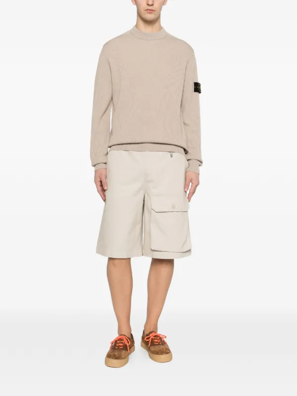 Stone Island ロゴパッチ セーター | ニュートラル | FARFETCH JP