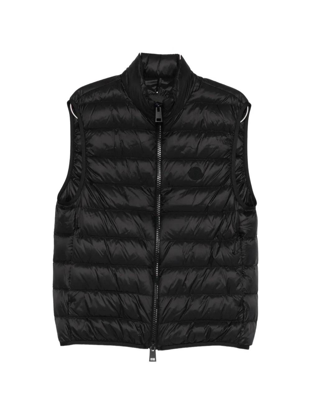 Moncler zip quilted gilet - Nero