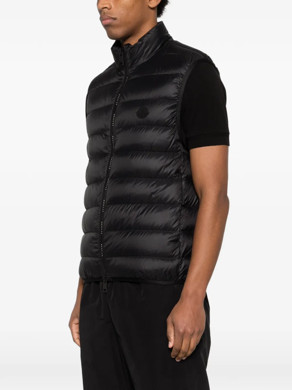 Moncler Deneb gewatteerde bodywarmer Zwart