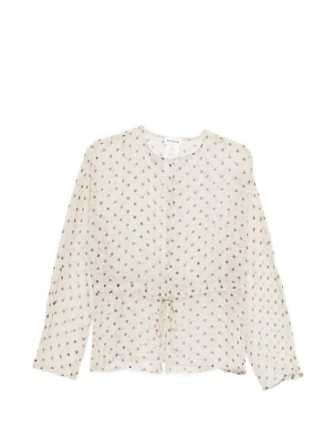 P.A.R.O.S.H. polka-dot tie-waist blouse