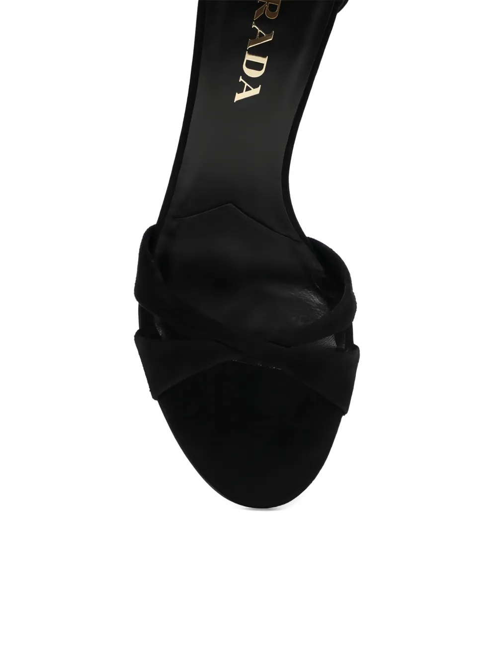 Prada criss-cross stiletto-heel sandals Zwart