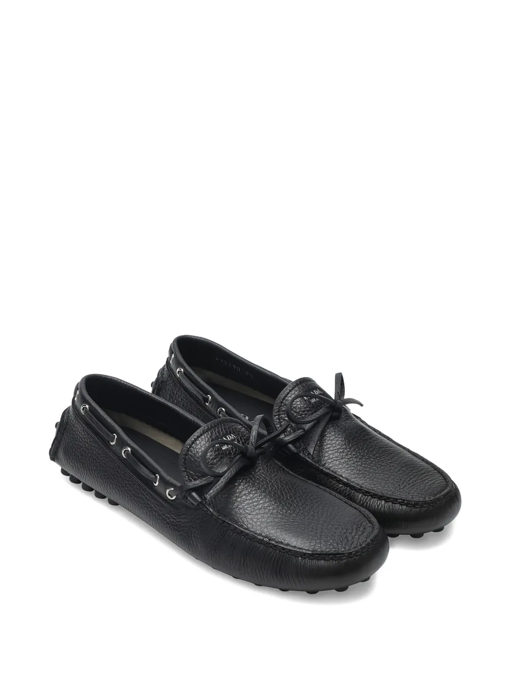 Prada Loafers met strikdetail Zwart