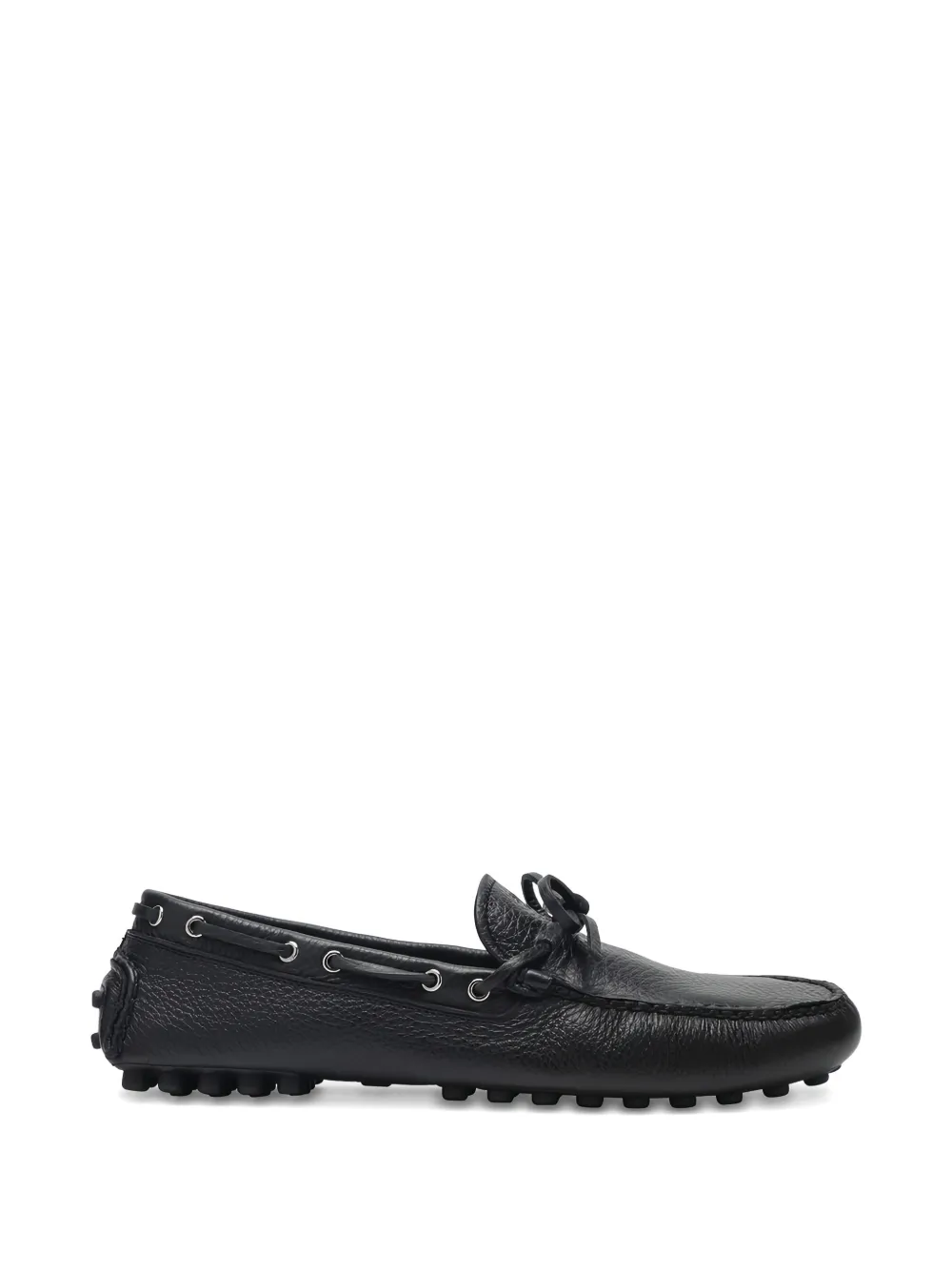 Prada tie-detail loafers - Nero