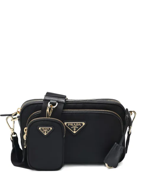 Prada crossbody-taske med lynlås foroven