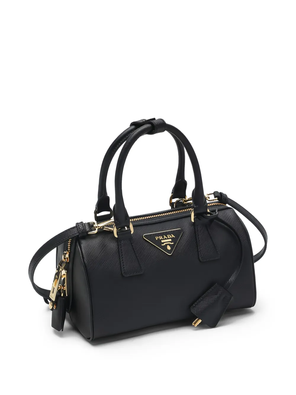 Prada Bauletto shopper met handvat Zwart