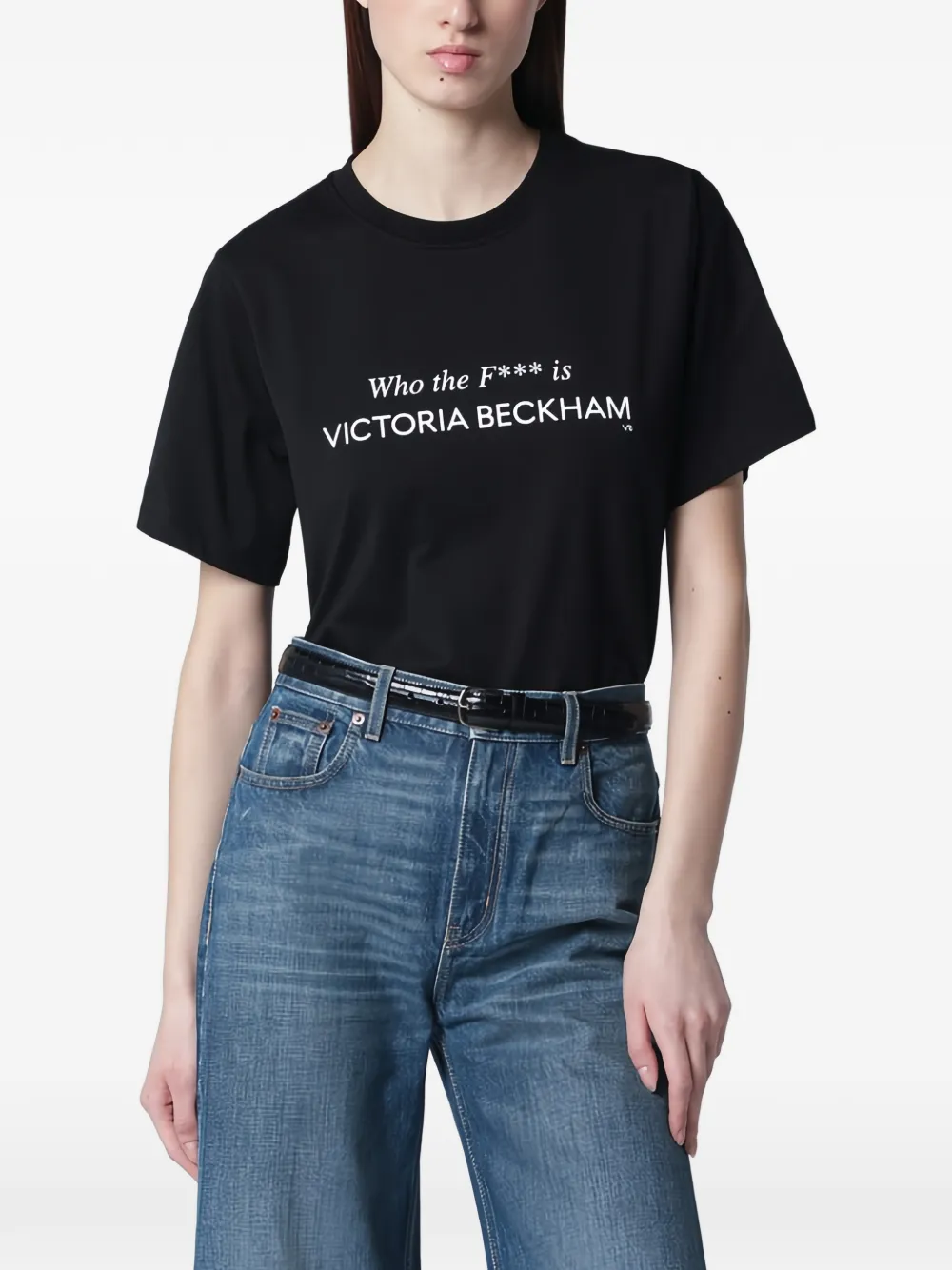Victoria Beckham crew-neck T-shirt - Nero