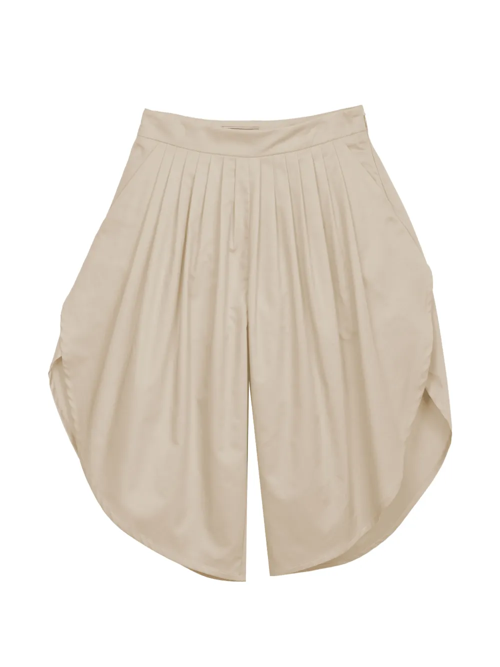 Mi Mi Sol pleated culottes trousers - Toni neutri
