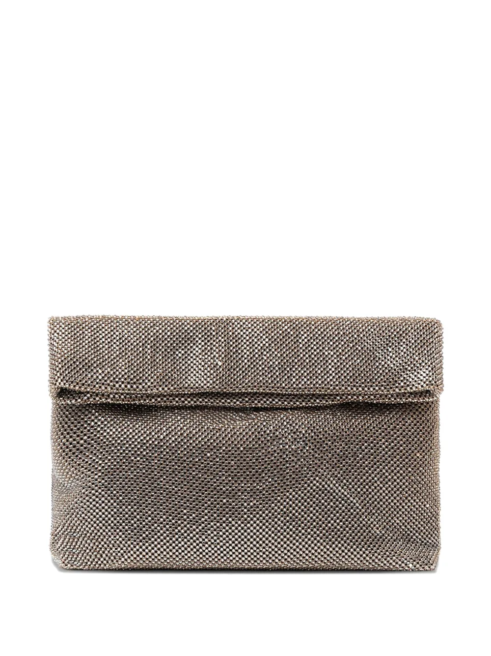 TWENTY FOURHAITCH Dunham Pewter maxi clutch bag - Toni neutri