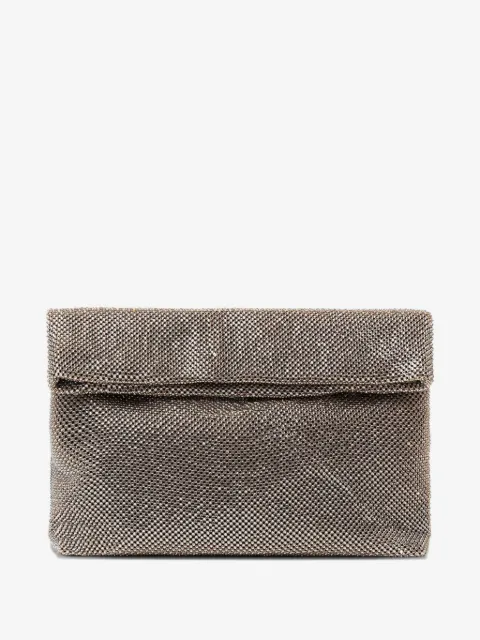 TWENTY FOURHAITCH Dunham Pewter maxi clutch bag