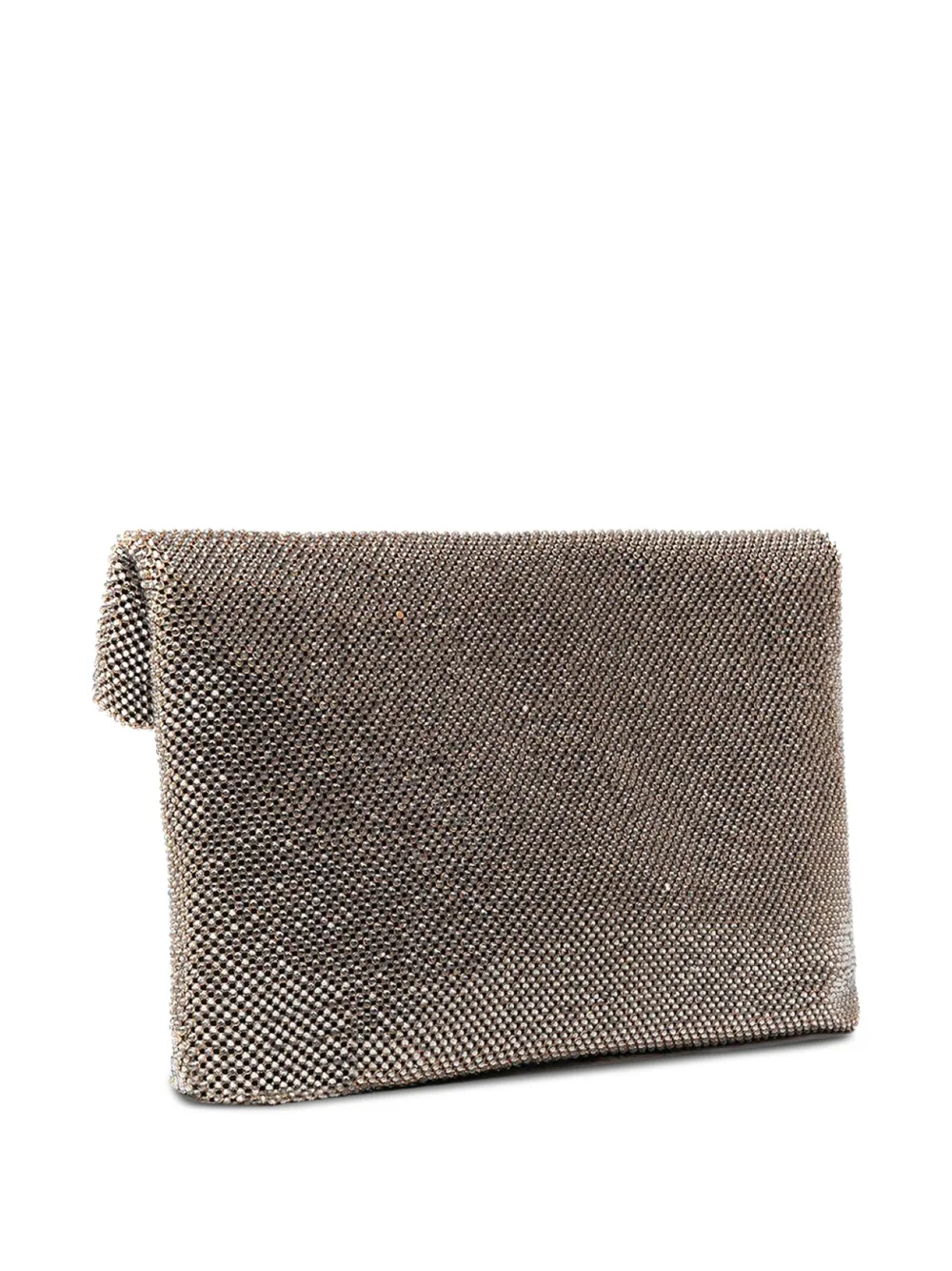 TWENTY FOURHAITCH Dunham Pewter maxi-clutch Beige