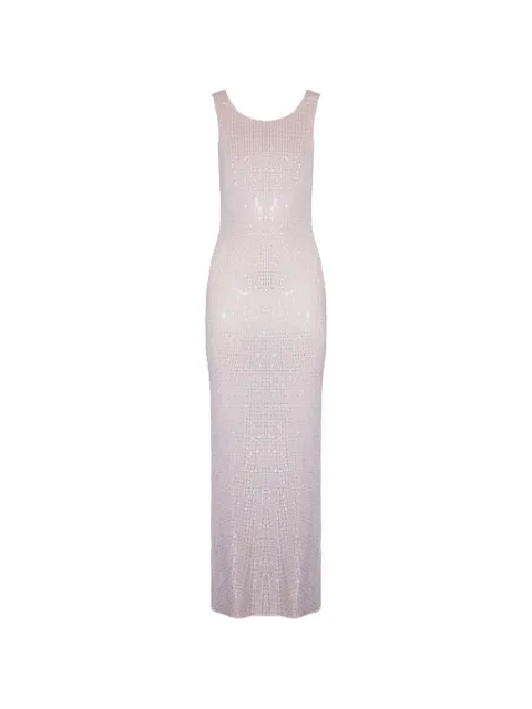 TWENTY FOURHAITCH vestido con detalles de strass