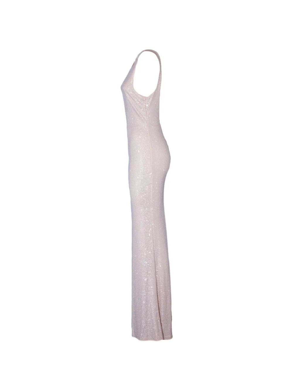  Twenty Fourhaitch Rhinestone Tulle Dress - Neutrals 