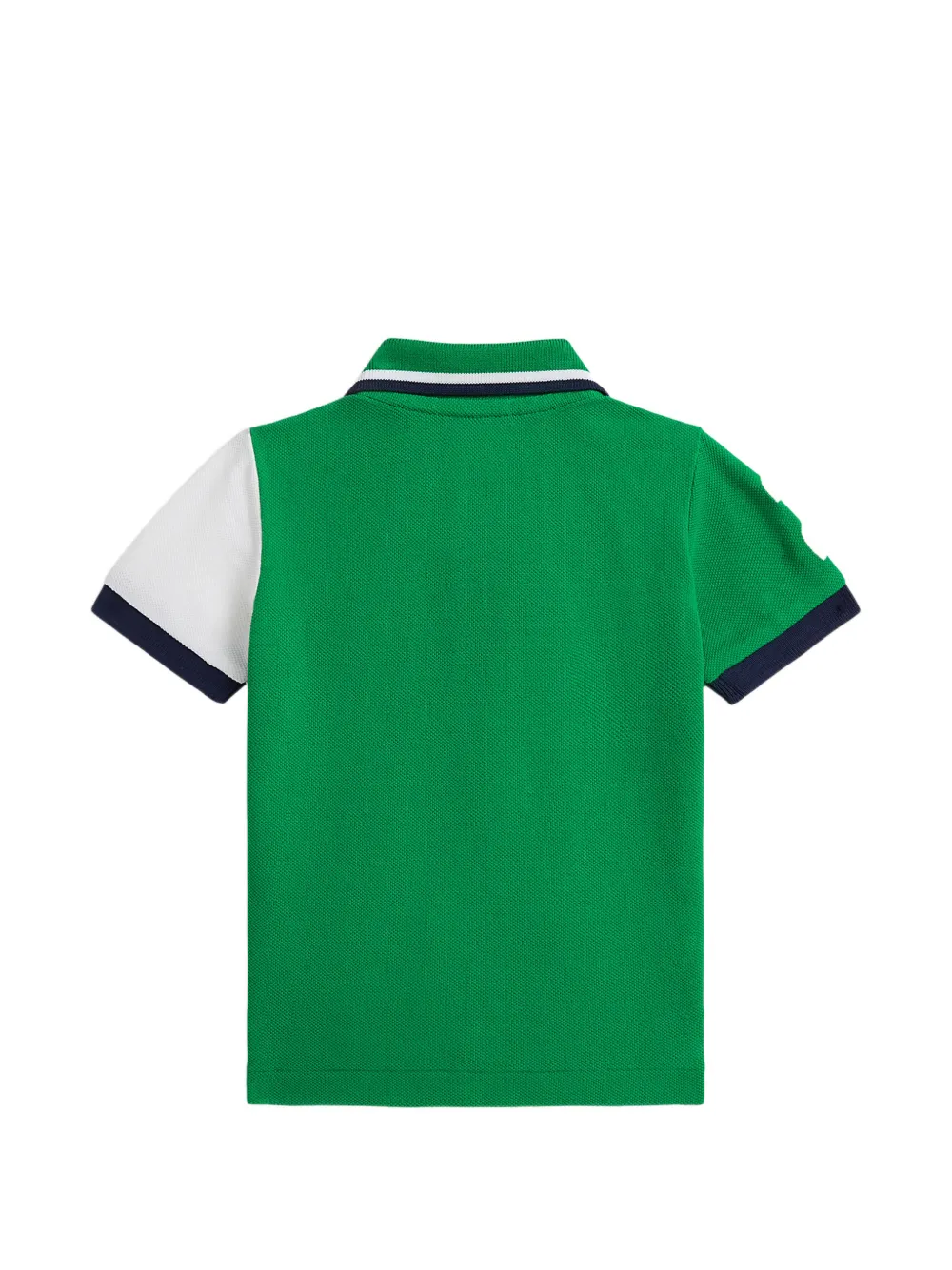 POLO RALPH LAUREN KIDS Poloshirt met colourblocking en borduurwerk Groen