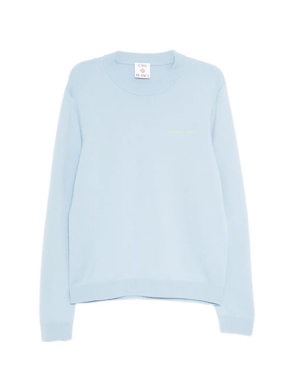 Casablanca crewneck knitted jumper - Blu