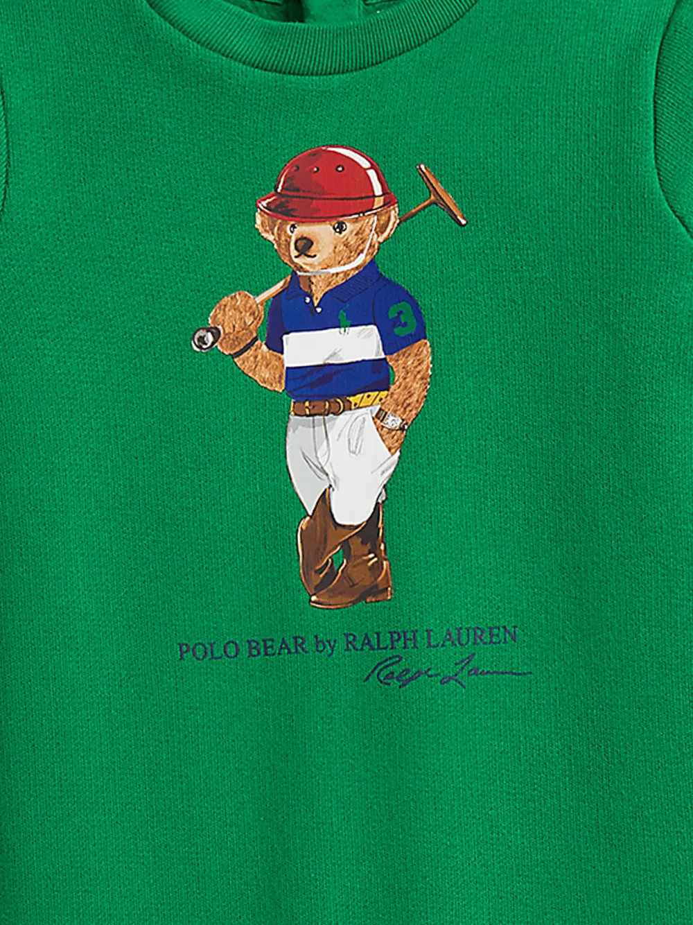POLO RALPH LAUREN KIDS Romper met print Groen