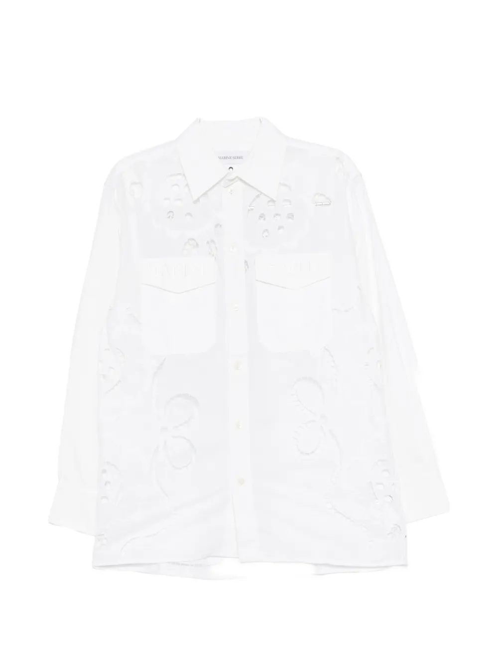 Marine Serre pockets shirt - Toni neutri