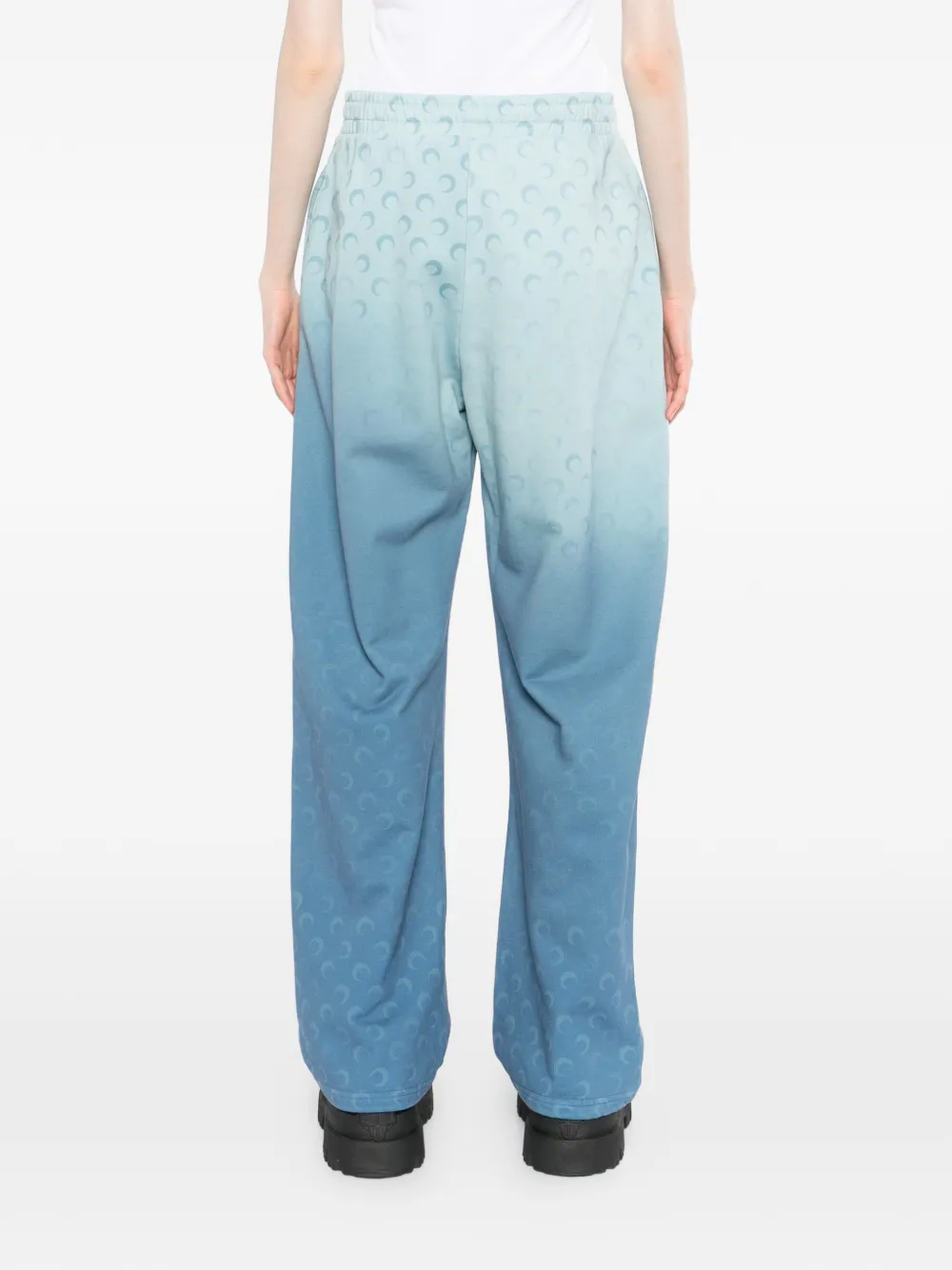 faded-moon fleece track pants