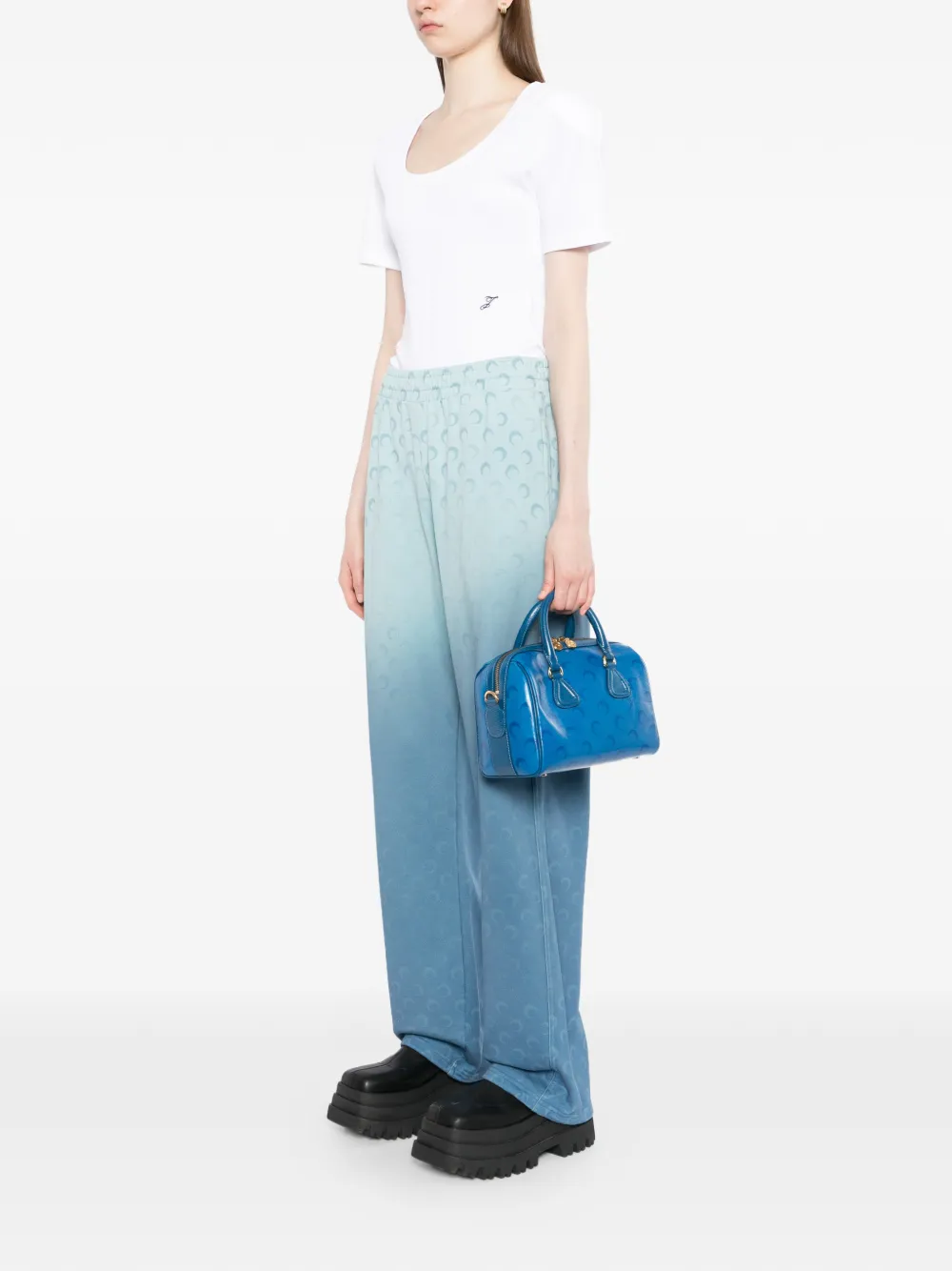  Marine Serre Moon Strike Tote Bag - Blue 