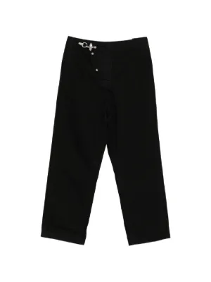 Balenciaga Twill Utility Trousers | Black | FARFETCH
