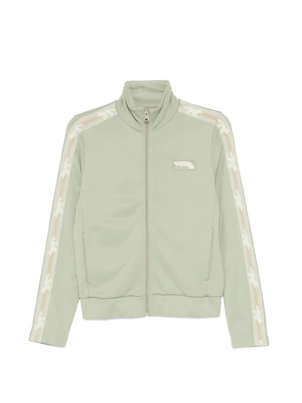 Maison Kitsuné flash-fox zipped sweatshirt - Verde