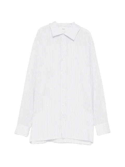 Setchu creased striped shirt
