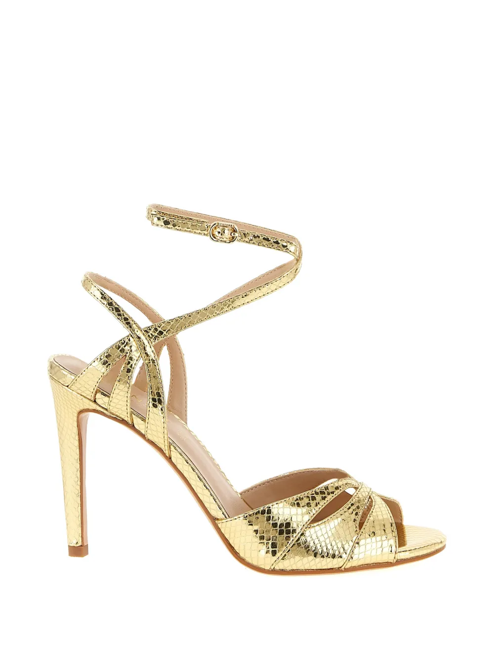 TWINSET snake-print sandals Goud