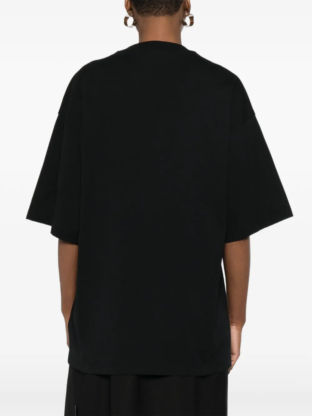 Moschino T-shirt met logodetail Zwart